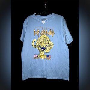 Def Leppard Blue Graphic Tee
